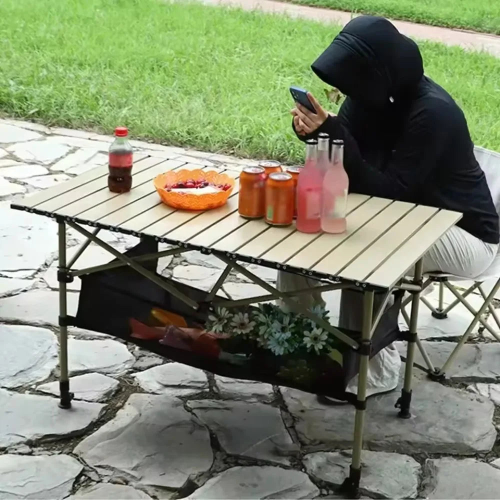 Lightweight Foldable Camping Table with Carry Bag, Portable Outdoor Picnic Beach BBQ Table