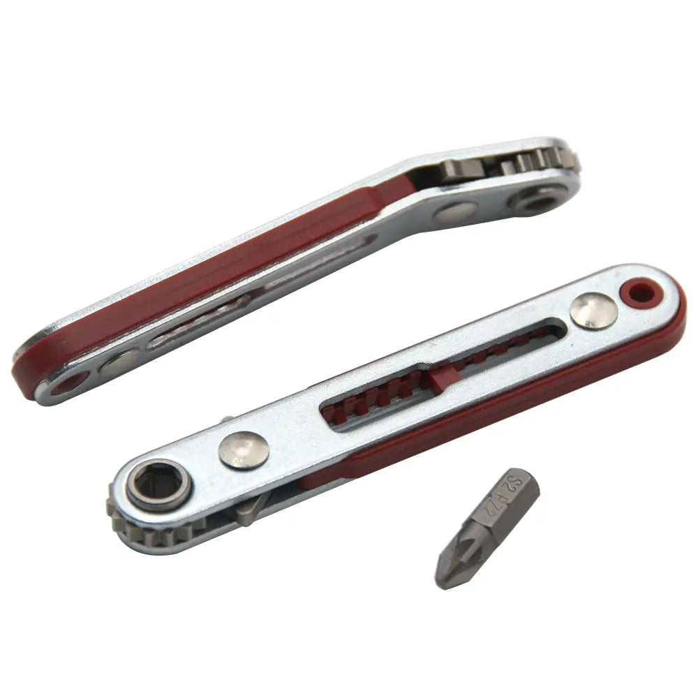 Bidirectional Ratchet Screwdriver Elbow – Multifunctional 4-in-1 Slotted & Phillips Wrench