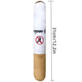 Plush Cigar Dog Chew Toy with Squeaker - Funny Fake Cigarette Plush Toy for Dogs