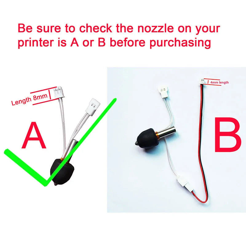 3D Printer Nozzle Hot End Replacement - Precision Extruder Nozzle for FDM Printers