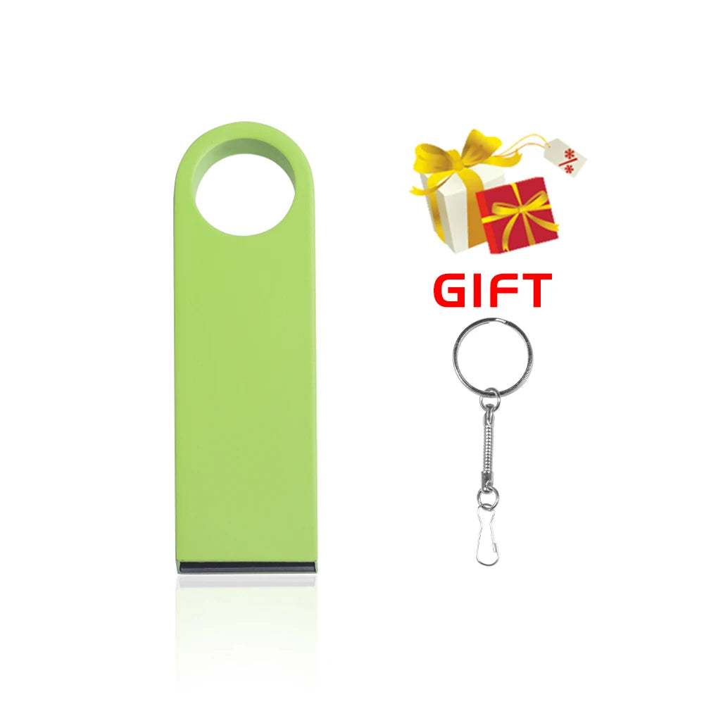 Metal USB 2.0 Flash Drive Pen Drive 4/8/16/32/64/128GB – Portable USB Stick, Waterproof & Antimagnetic
