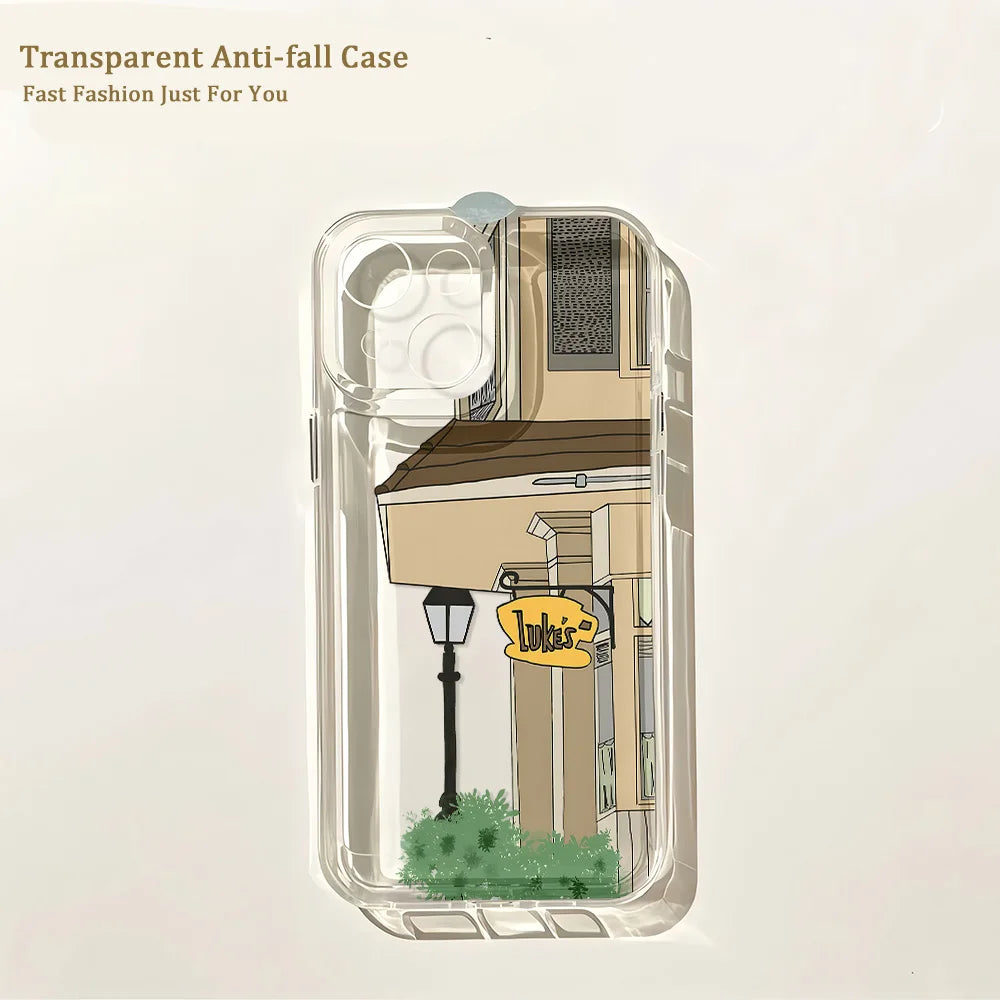 Transparent Soft TPU Phone Case – Clear Shockproof Anti-Scratch Back Cover for iPhone (Fits Most Models)