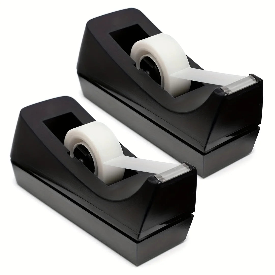 Heavy-Duty Desktop Tape Dispenser with Non-Slip Base — 1 or 2-Pack for Office, Home & School