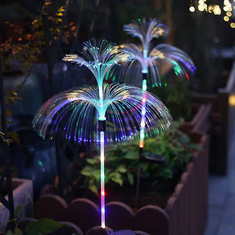 7-Color Changing Solar Jellyfish Garden Light – Waterproof LED Outdoor Pathway & Lawn Lamp