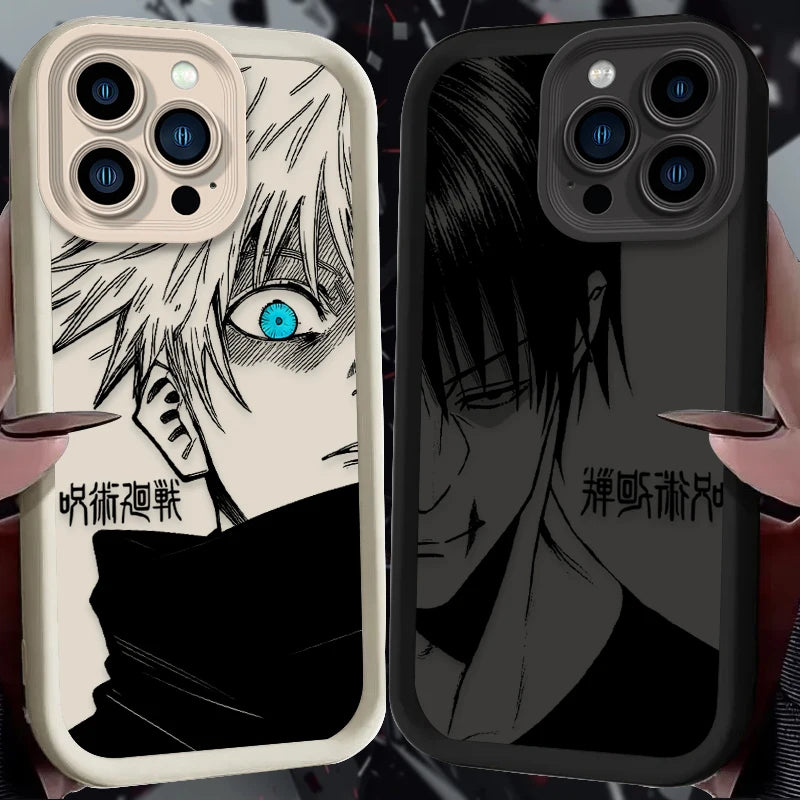 Jujutsu Kaisen Anime Soft TPU Phone Case – Shockproof Anti-Scratch Cover Compatible with Edge 70, Edge 60/50 Series, G86/G85/G84/G75/G60/G56/G54/G35/G34/G32/G24/G15/G14/G05, E13/E14/E22/E32/E40, G Play 5G