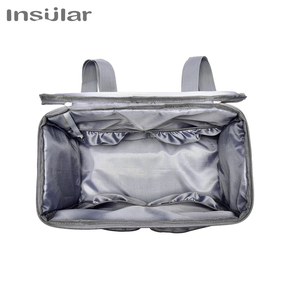 Large Capacity Mommy Diaper Backpack – Travel Nappy Bag with Anti-Loss Zipper, Maternity Nursing Baby Bag
