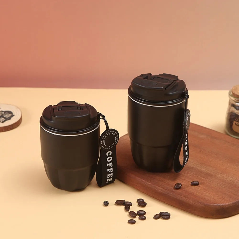 Mini Stainless Steel Vacuum Insulated Coffee Mug 260ml (8.8 fl oz) Portable Pumpkin Travel Mug