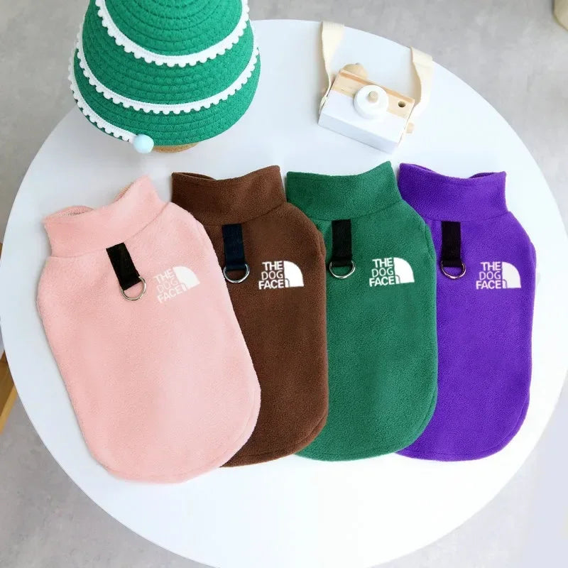 Fleece Warm Dog Sweater Vest — Autumn Winter Coat for Small Dogs (Chihuahua, French Bulldog, Yorkie)