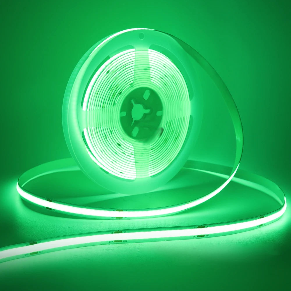 5V COB LED Strip Light with Motion Sensor – USB or 4×AAA Battery Powered, 320 LEDs/m, Cuttable, 0.5–5m (Warm to Cool White + RGB)