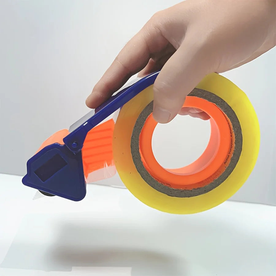 Portable Tape Dispenser & Cutter Handheld Box Sealer Tape Holder for Packaging