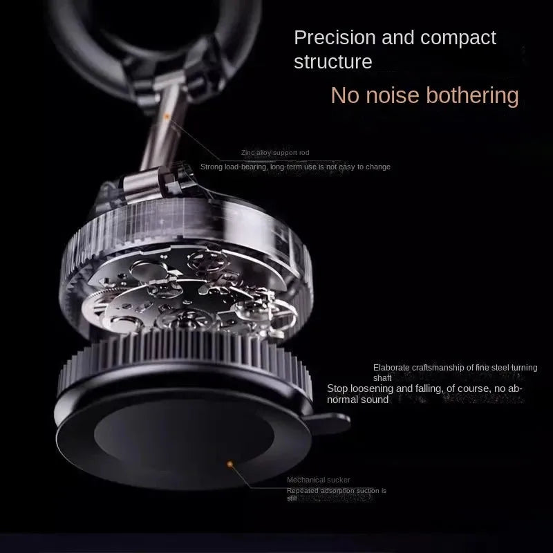 Magnetic Phone Holder with Strong Vacuum Suction — 360° Foldable Mount for Car, Desk & Bathroom — Universal for iPhone & Android