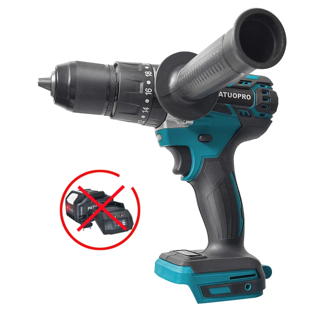 13mm (1/2") Brushless Cordless Impact Drill 20+3 Torque Settings 18V Battery Compatible 80 N.m