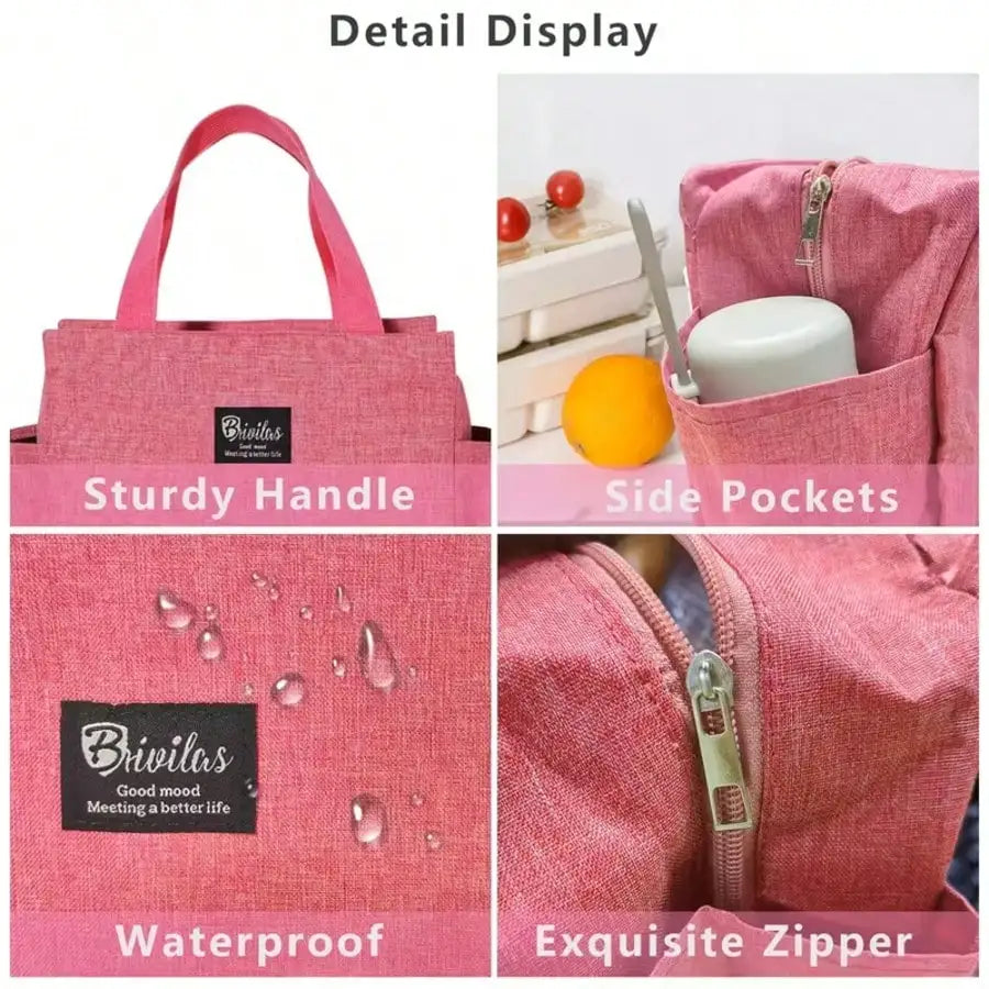 Double-Layer Multi-Compartment Lunch Box Set with Cup & Portable Lunch Bag – Bento Food Storage for School, Office, Picnic
