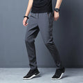 Men's Ice Silk Quick-Dry Slim Fit Casual Sports Pants — Korean Straight Leg Ankle-Length
