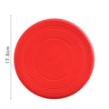 7-Color Silicone Flying Disc Dog & Cat Toy – 7" (17.8 cm) Chew-Resistant Interactive Toy for Puppy Training & Fetch