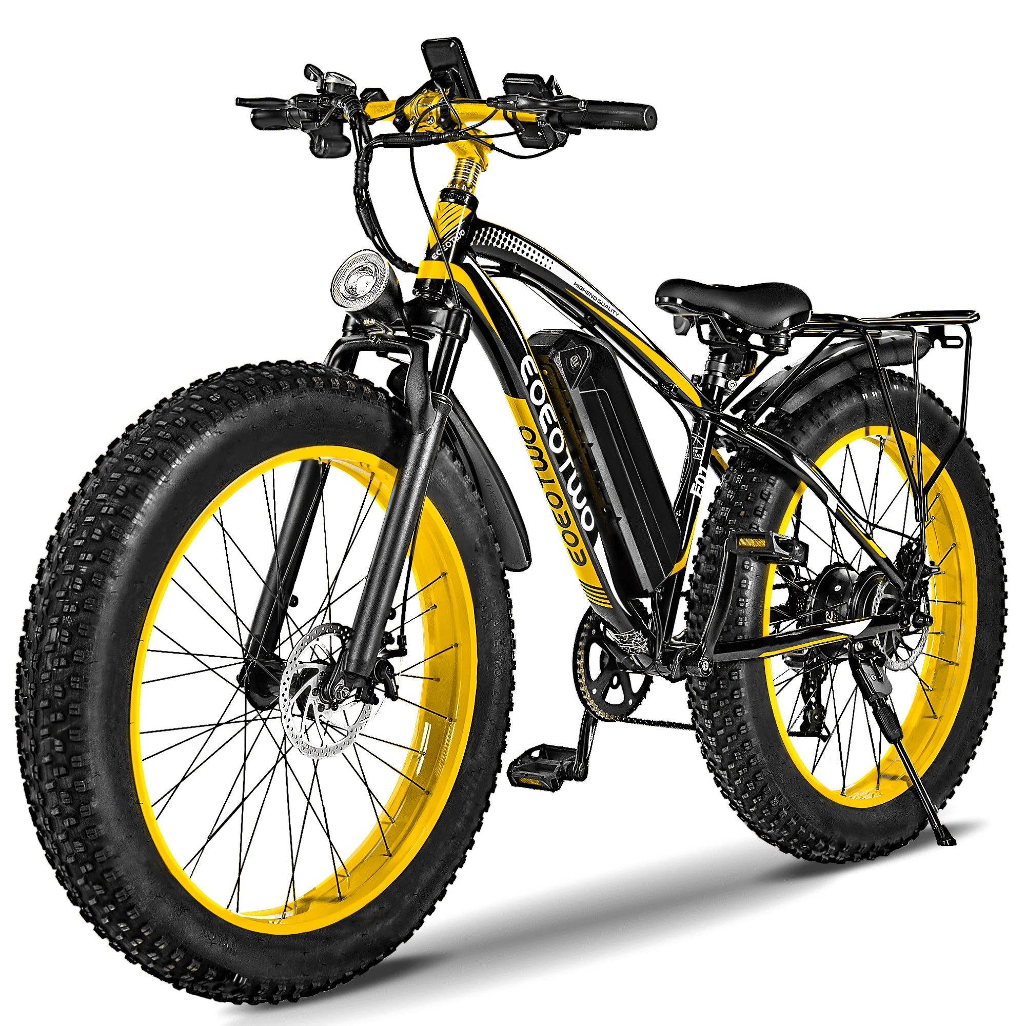 Adult Electric Fat Tire Bike 26-inch (66 cm), 1000W Motor (up to 1500W peak), 34 MPH (55 km/h), 60‑Mile Range, 4.0-inch Tires
