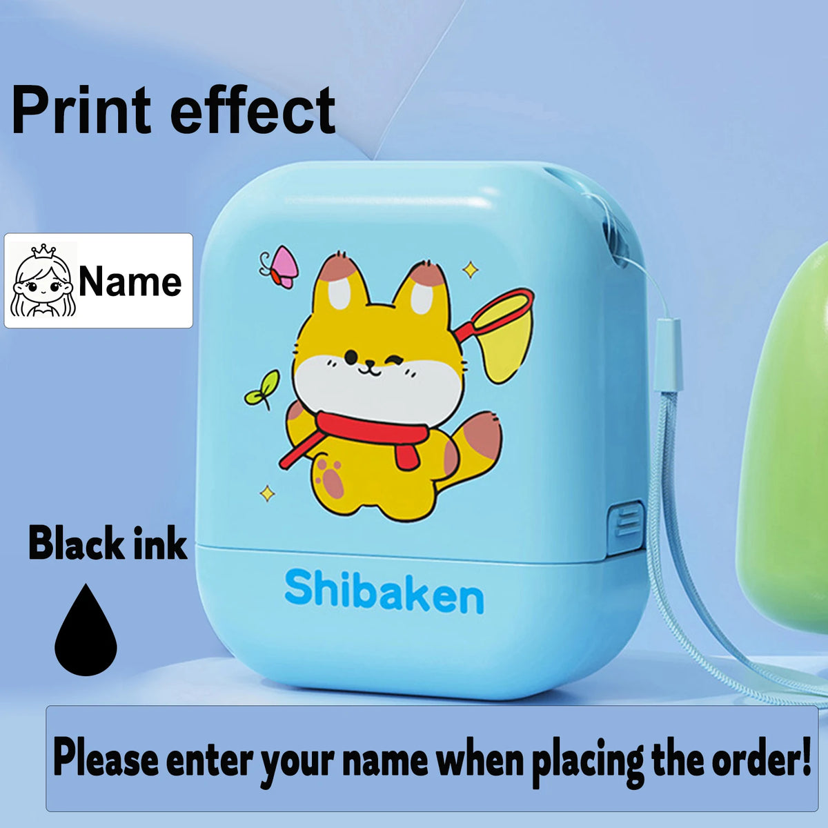 Personalized Waterproof Name Stamp for Kids – Self-Inking Clothing & School Bag Labels
