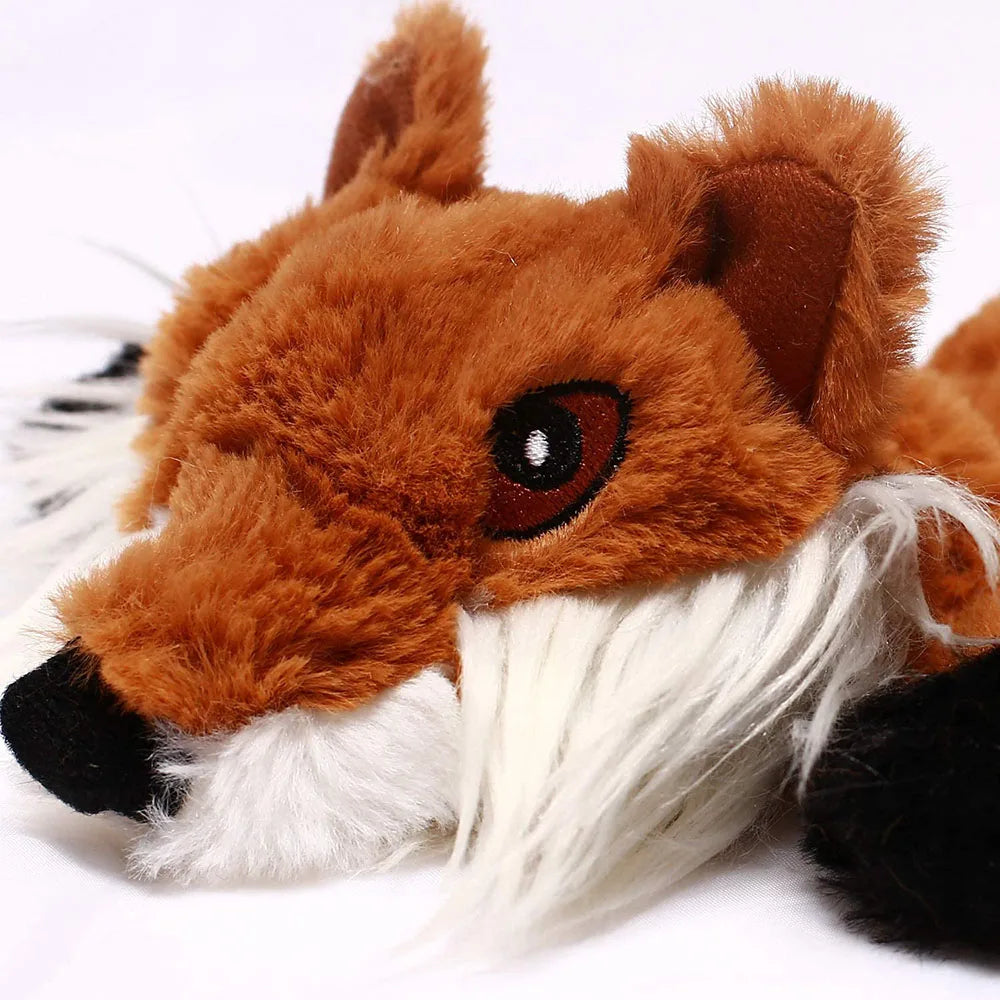 No-Stuffing Squeaky Dog Toy - Durable Simulated Animal Plush with Crinkle and Chew-Resistant Design