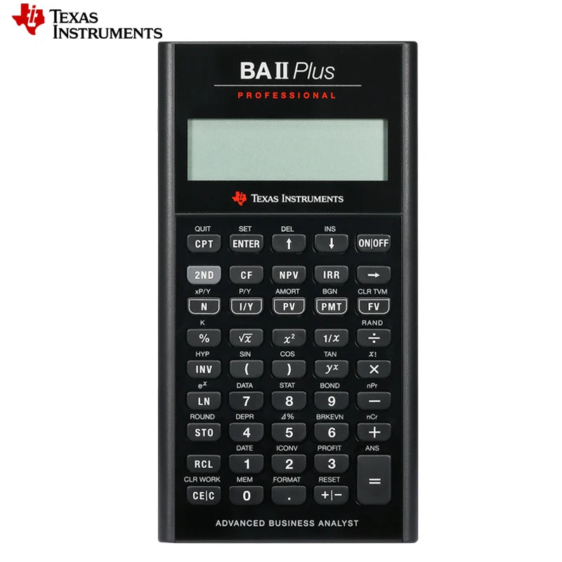 Financial Calculator for CFA & FRM Exams — 10-Digit Professional Finance Calculator with TVM, Amortization & Advanced IRR
