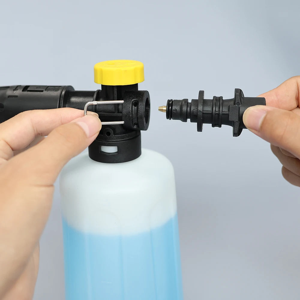 750 ml (25 fl oz) Snow Foam Lance Foam Cannon with Adjustable Sprayer Nozzle for Pressure Washers — Universal Fit