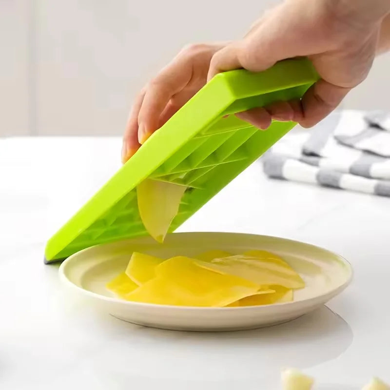 Jumbo Vegetable Slicer and Chopper - Multi-Function Potato French Fry Cutter with Peeler