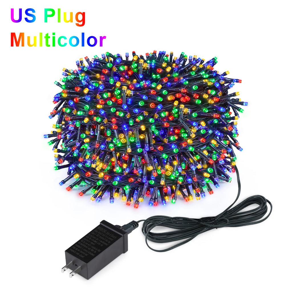 Waterproof LED Fairy String Lights (Warm White / White / RGB) – Curtain & Party Lights, 10–100 m (33–328 ft) Indoor/Outdoor for Wedding & Christmas