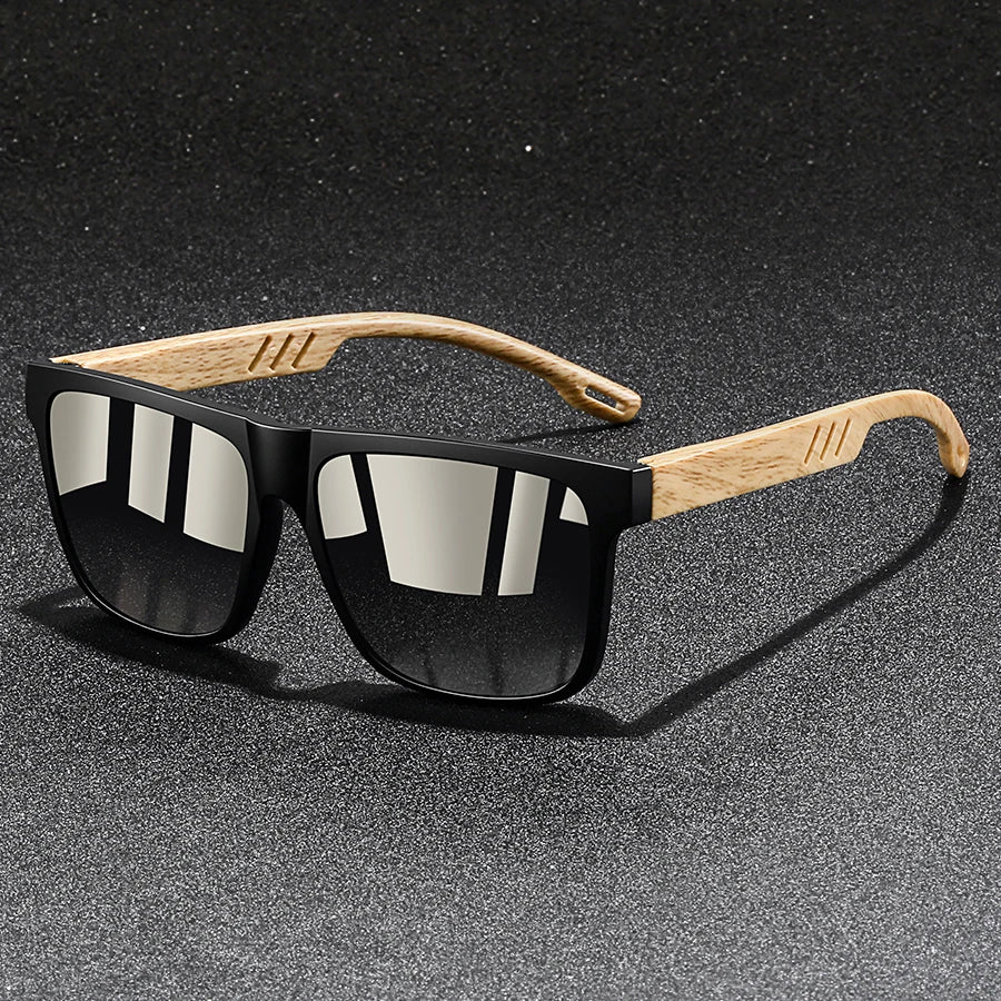 Unisex Square Mirror Sunglasses UV400 Polycarbonate Frame – Classic Fashion Eyewear