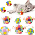 Pom Pom Cat Toys with Bells – Tinsel Sparkle Balls for Indoor Cats & Kittens, Interactive Plush Play