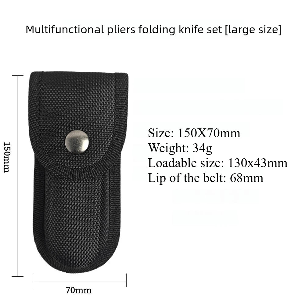 EDC Tactical Nylon Oxford Folding Knife Sheath Pouch – Small & Large