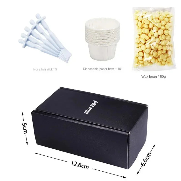 Portable Painless Nose Wax Kit - Paper-Free Wax Beans for Nose Hair Removal, Unisex