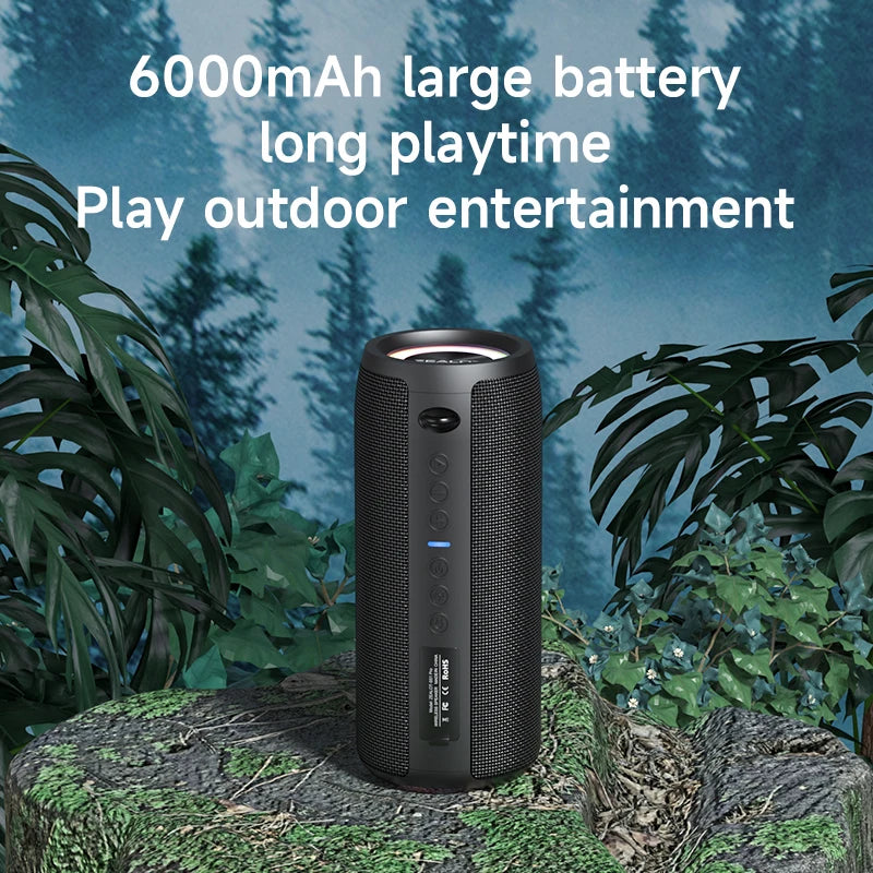 40W Portable Bluetooth Speaker – 3D Stereo Deep Bass, IPX5 Waterproof, TWS Wireless Boom Box