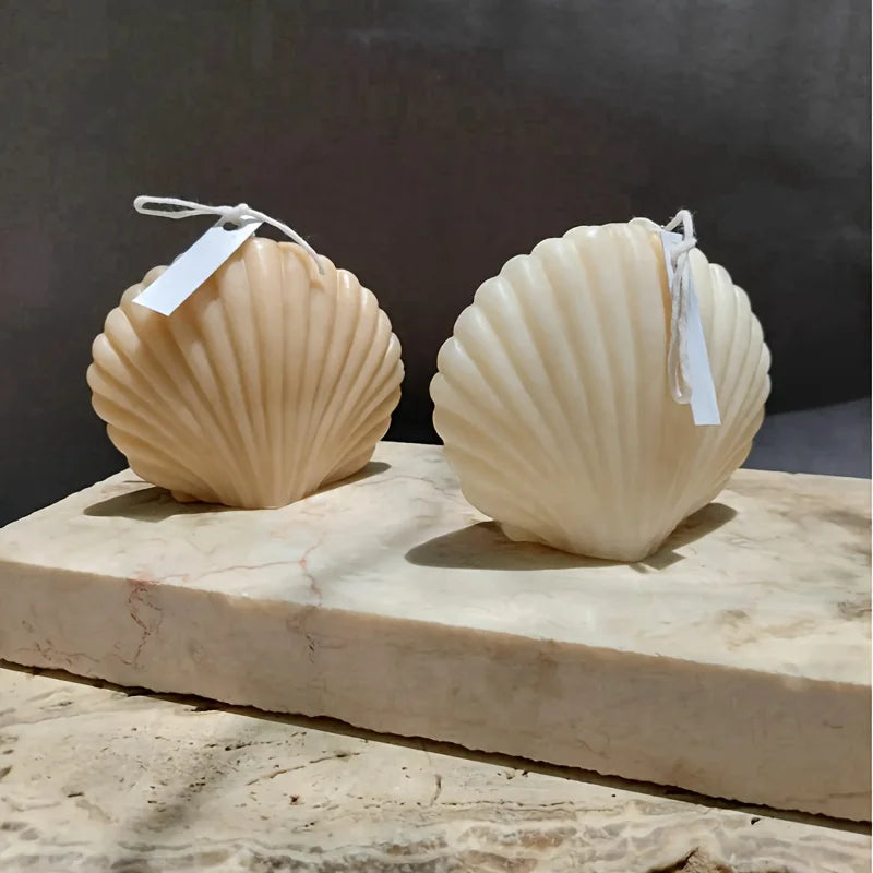 1-Pack 3D Shell Silicone Mold for Scented Candles, DIY Aromatherapy, Wax & Clay Crafts