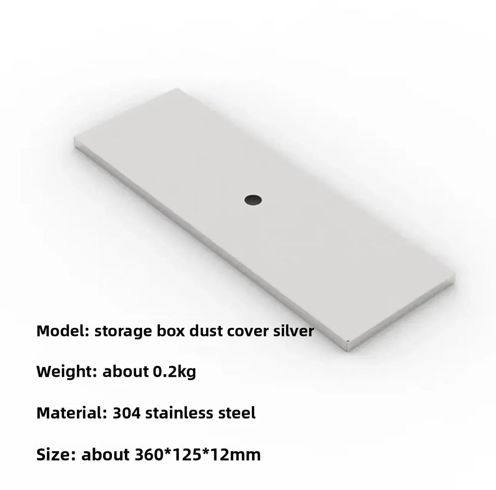 IGT Camping Table 0.5-Unit Foldable Stainless Steel Drawer Storage Box with Drain Basket