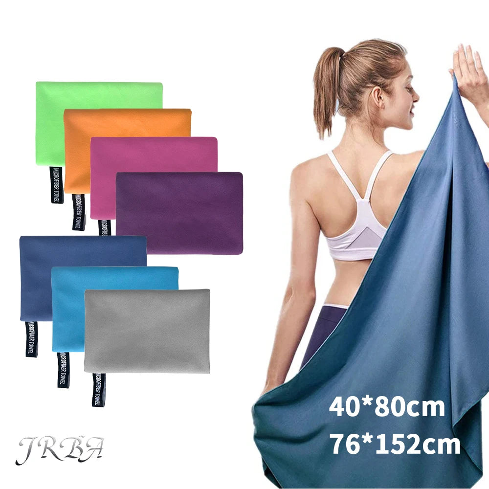 Quick-Drying Microfiber Sports Towel - Ultra-Absorbent Compact Towel for Gym, Camping & Travel