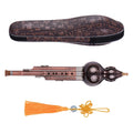 C-Key Hulusi 3-Tone Gourd Flute – Aluminum Body with Copper-Plated Pipes, Case & Decorative Knot