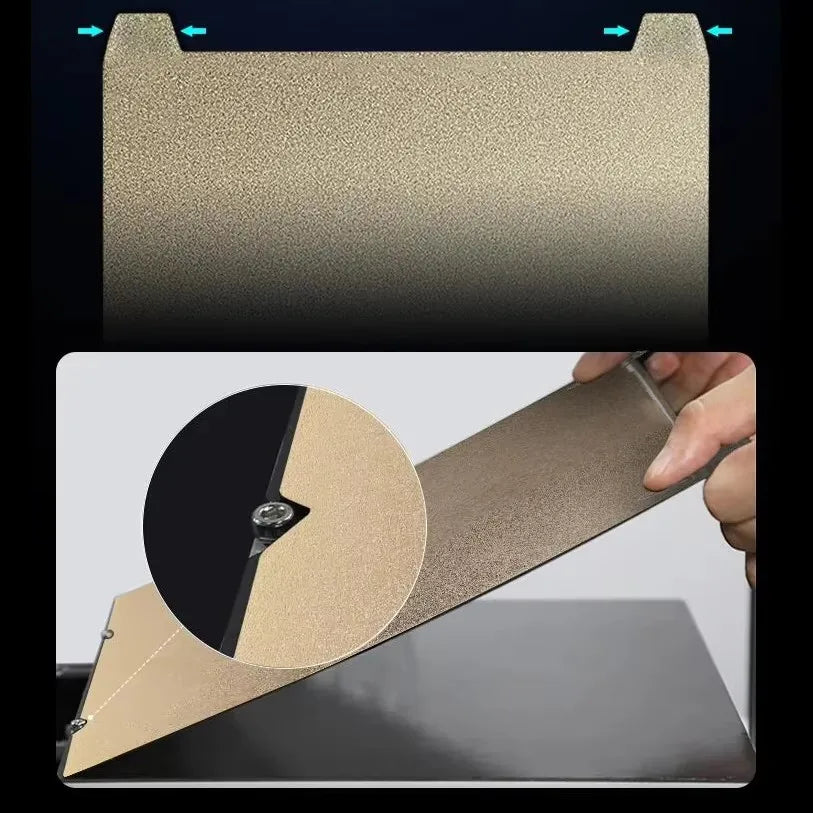 PEI Spring Steel Build Plate – Removable 3D Printer Build Surface for Heated Bed, Smooth PEI Sheet 235x235mm (9.25 x 9.25 in) & 310x310mm (12.20 x 12.20 in)