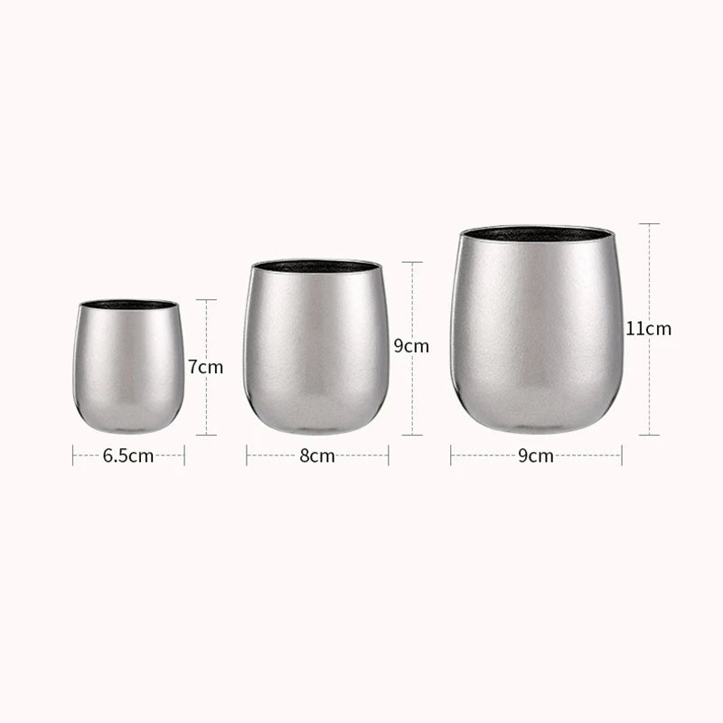 Double-Wall Titanium Insulated Mini Coffee Mugs & Whiskey Tumblers – Teacups (4 oz / 120 ml, 8.8 oz / 260 ml, 13.5 oz / 400 ml)