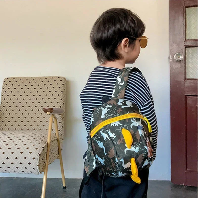 Dinosaur Toddler Safety Harness Backpack – Anti-Lost Wrist Link Kids School Bag (Ages 4-6)