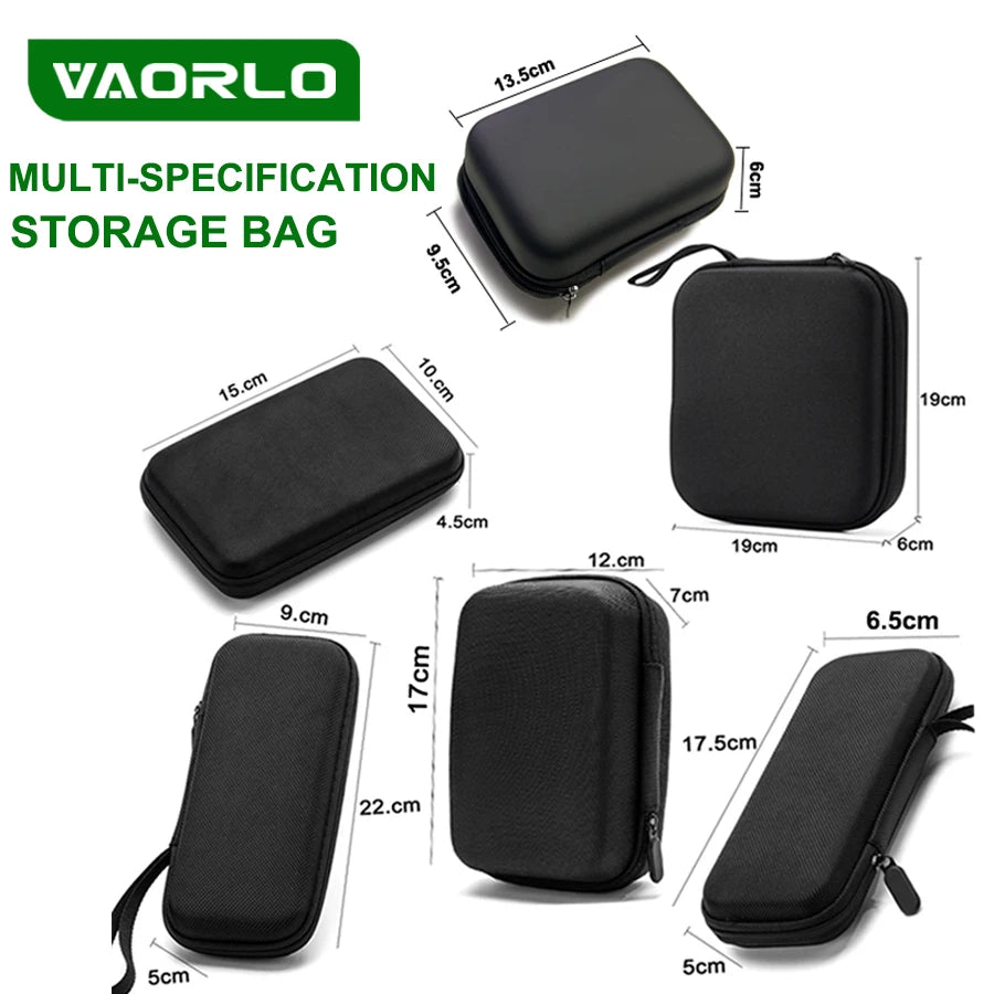 EVA Hard-Shell Earphone Case — Mini Portable Zipper Pouch & Cable Organizer for USB, Chargers, Memory Cards