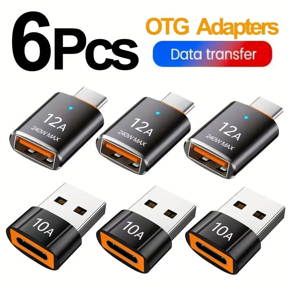 USB 3.0 to USB-C OTG adapter with LED indicator
