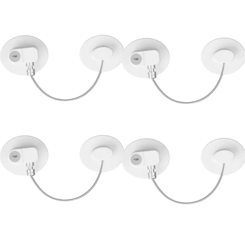 2/4/6-Pack Self-Adhesive Cabinet Locks with Keys — Baby Safety Locks for Fridge, Cabinets, Drawers, Doors & Appliances