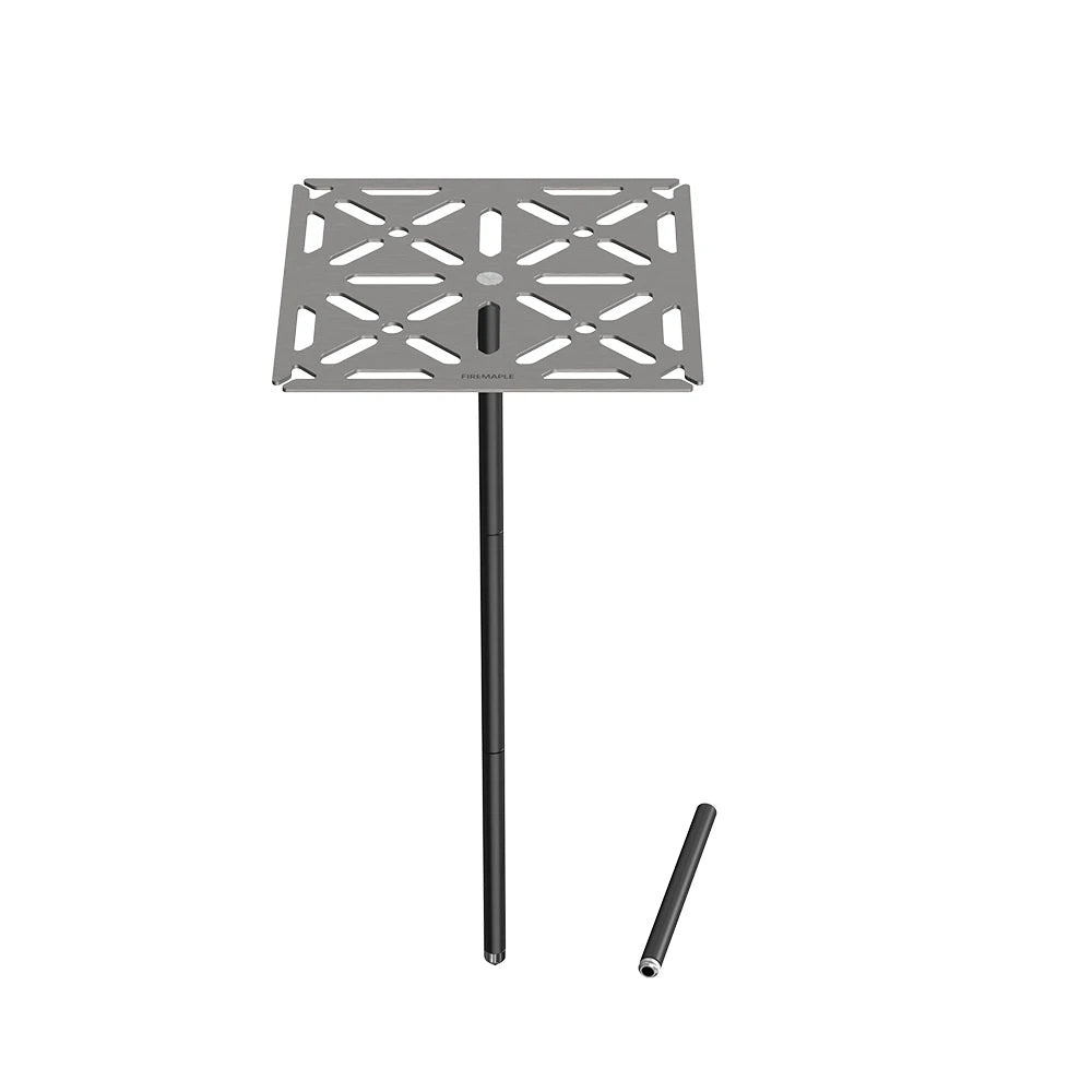 Dandelion Buddy Adjustable Aluminum Mini Folding Camping Table, Compact 9 x 9 in (23 x 23 cm) Top, 6.5–28.3 in (16.5–71.9 cm) Height