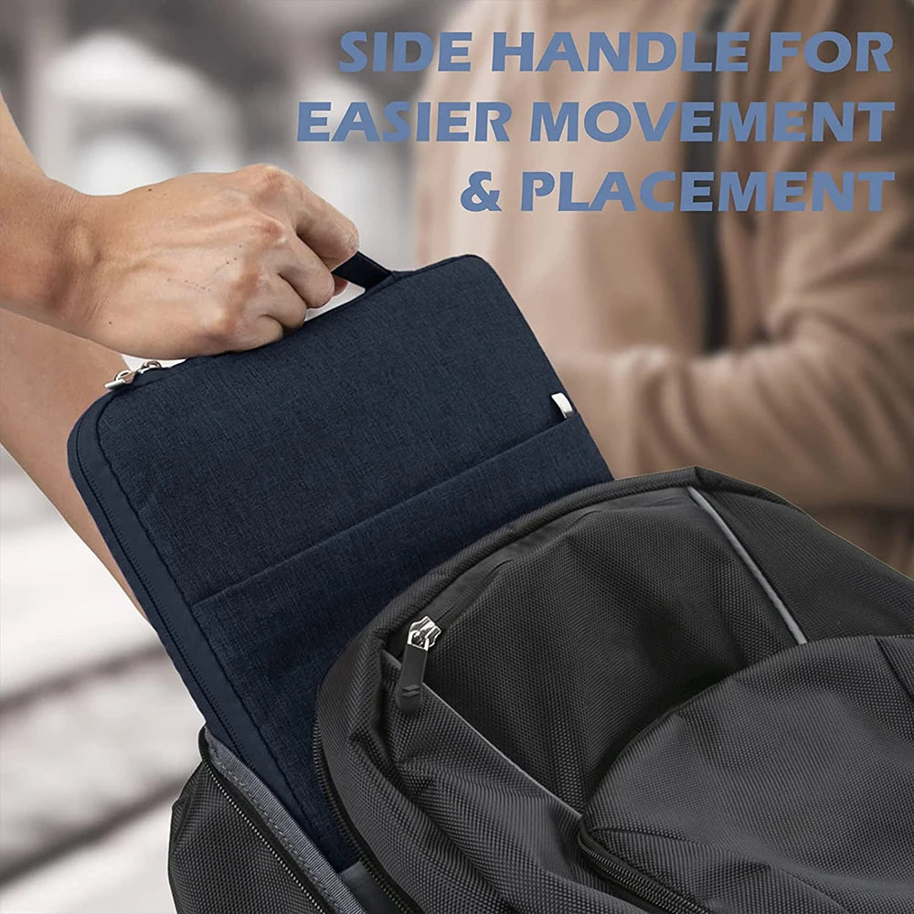 Waterproof Padded Laptop Sleeve with Handle — Fits 11–16 Inch Laptops