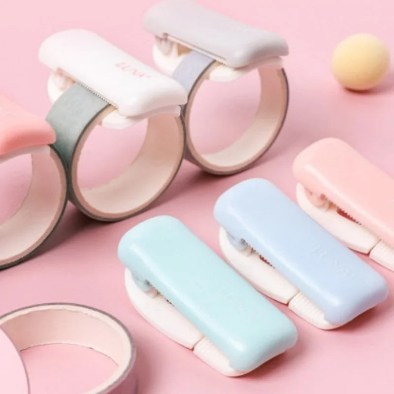 Mini Washi Tape Cutter Clip Portable Tape Dispenser & Separator for Craft, Planner, Scrapbooking (48 x 21 mm / 1.89 x 0.83 in)