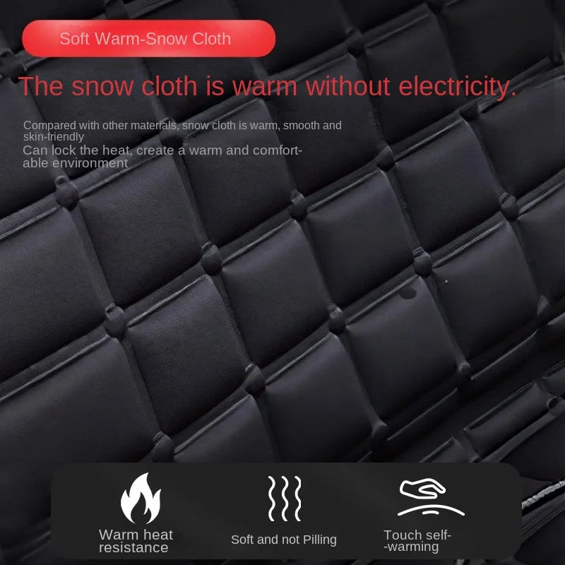 12V Car Heated Seat Cushion - Quick-Heating Electric Winter Seat Cover (94 x 46.5 cm / 37 x 18.3 in)