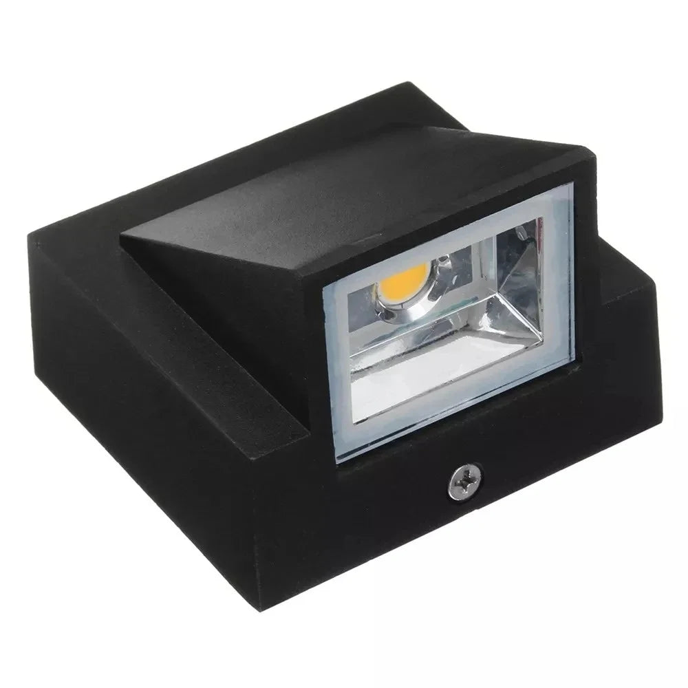 IP65 5W Aluminum Outdoor LED Wall Light - Waterproof Garden & Balcony Sconce, AC 85-265V
