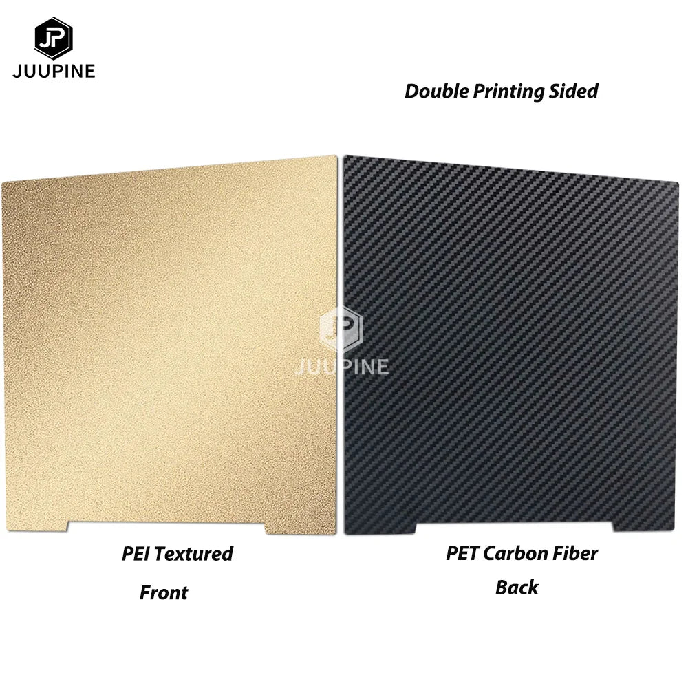 Double-Sided PEI/PET Spring Steel Magnetic Build Plate 241 x 253.8 mm (9.49 x 9.99 in) Compatible with MK3/MK3+/MK4 3D Printers