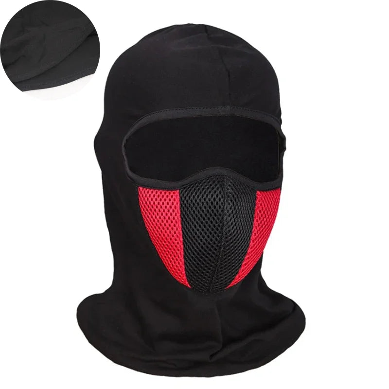 Breathable Motorcycle Balaclava Full-Face Mask Motocross Motorbike Riding Hood & Neck Gaiter