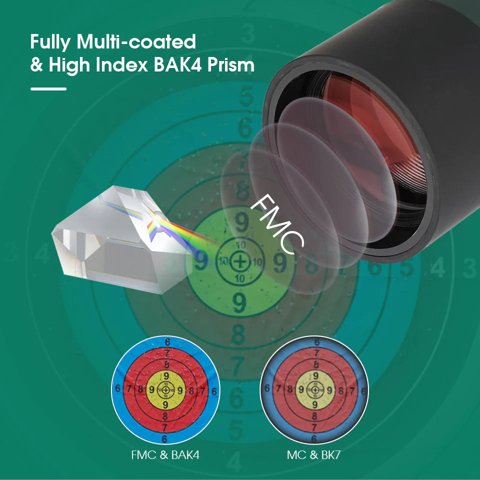 25-75x Spotting Scope — 50/60/70mm Objective Porro Prism Monocular with Phone Adapter & Mini Tripod for Bird Watching, Hunting, Archery, Camping