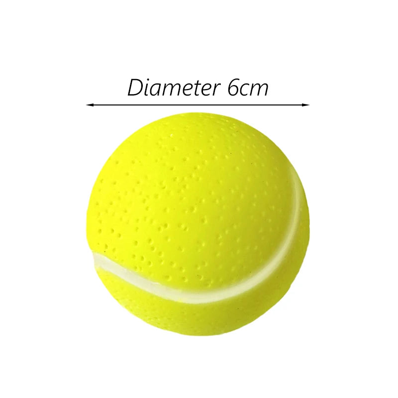 1-Pack Squeaky Dog Ball Toy 6 cm (2.36 in) Rubber Chew Toy for Small Dogs and Puppies